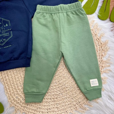 Conj. Conj. Casaco Baby Bear Adventure e Calça de Moletom - Marinho